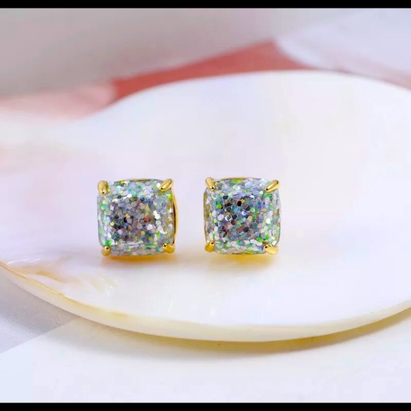 Kate Spade Sparkle Sequins Glitter Square Rhinestone Candy Color New Earrings - Picture 4 of 6